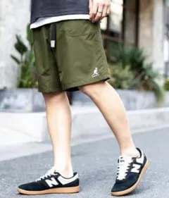 KANGOL ショートパンツ オリーブ メンズ