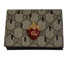 GUCCI GGスプリーム 蜂 二つ折り財布 美品 GUCCI（グッチ） 財布 折財布 二つ折り 蜂 ハチ アウトレット 460185