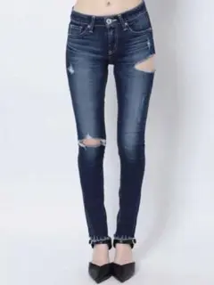 GYDA Side Ripped デニムパンツ　XS