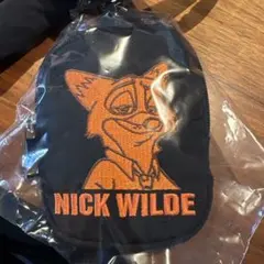 ニック・ワイルド 黒いナイロンポーチ　ズートピア