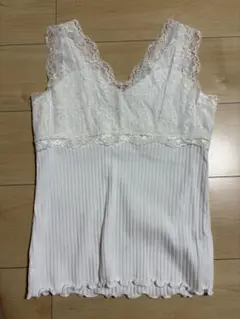 Heather レース タンクトップ ホワイト Fのサムネイル
