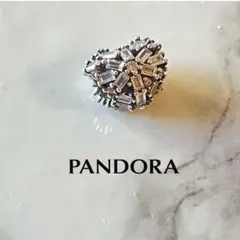PANDORA ハート パヴェ チャーム シルバーカラー