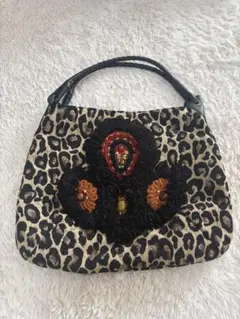 美品mixage by jill ミクサージュ バイ ジル　ヒョウ柄ハンドバッグ