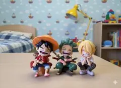 ✅【おまとめ】ONE PIECE フィギュア　ゾロ　ルフィ　サンジ　3体セット