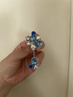 ブルーのイヤリング
