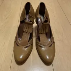 イタリア製【ユナイテッドバンブー】タッセルレザーヒールパンプスのサムネイル