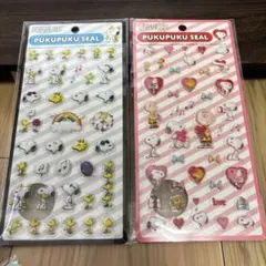 スヌーピー ウッドストック ぷくぷくシール　まとめ売り　ぷっくりシール シール