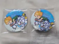 デジモンアドベンチャー 中国限定 晴空 缶バッジ 石田ヤマト 2点セット