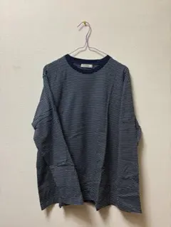 journal standardネイビー・ホワイトボーダー長袖カットソー