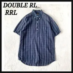 人気 RRL ラルフローレン プルオーバー チェック リネン混紡 シャツ