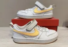 ナイキ スニーカー 17.5cm コートボロー オレンジ キッズスニーカー