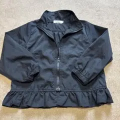 PAIRMANON フリル付き黒ジャケット 100cm