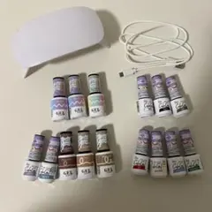 ジェルネイルカラー　LEDライトセット