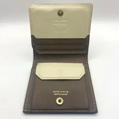 【美品】　ラルコバレーノ　ゴートレザー　スナップタイプ　二つ折りミニウォレットのサムネイル