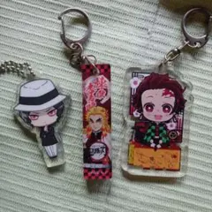 鬼滅の刃 キャラアクリルキーホルダー3個セット