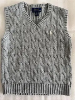 Polo Ralph Lauren グレー ケーブルニットベスト4