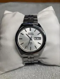 セイコー SEIKO シルバーウェーブ ブラウン ガラス風防新品 電池新品