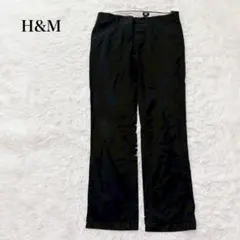 H&M ストレートパンツ チノパン 綿100 コットン ゆったり 大きめ ラフのサムネイル