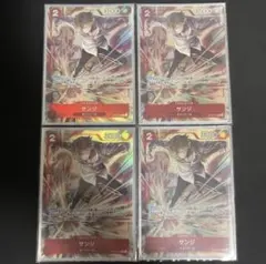 ワンピースカード　サンジ　プレミアムカードコレクション　プロモ　パラレル　4枚