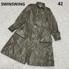 SWINSWINGスウィンスウィング　ステンカラー　ダスターコート　サテン　42