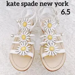 katespade newyork マーガレット サンダル 花　白 革　6.5のサムネイル