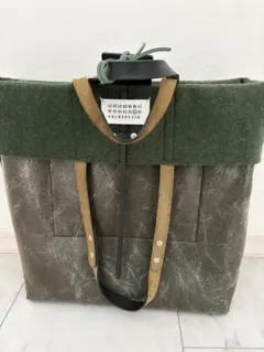 【美品】Maison Margiela メゾンマルジェラ　トートバッグ グリーンのサムネイル