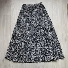 niko and... フラワープリント ロングスカート