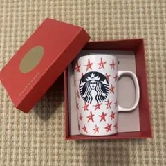新品未使用　日本未入荷　スタバ　スターバックス　クリスマス　赤　星　マグカップ
