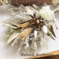 ＊Natural＊リューカのホワイトスワッグ＊ドライフラワースワッグのサムネイル