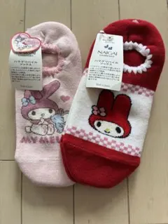 サンリオ マイメロ　ハマグリソックス 2足セット 23-25cm