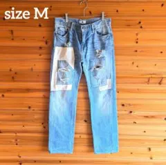 Mサンキューフレンズ リメイクデニムパンツ アーカイブ ジーンズ 亀梨 日本製