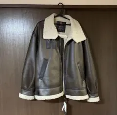 ALPHA INDUSTRIES フェイクムートンB-3 革ジャン　サイズxxl