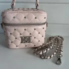 Darich キルティングビジュースクエアミニバッグ PNK