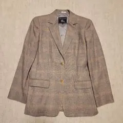 バーバリー チェック ウールジャケット カシミア 90sビンテージ