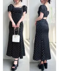 RESEXXYバブルスリーブマーメイドワンピース