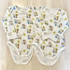 ユニクロ　ベビー　ロンパース　長袖　肌着　綿100 コットン　サイズ80