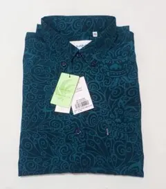 MAJUN　マジュン　大きいサイズ　3XL　かりゆしウェア　緑のサムネイル