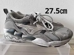 Mizuno WAVE RIDER 1グレー スニーカー　27.5㎝