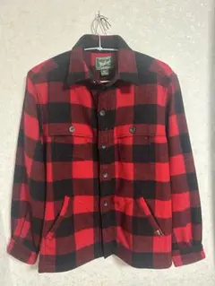 Woolrich レッドブラックチェックネルシャツ M