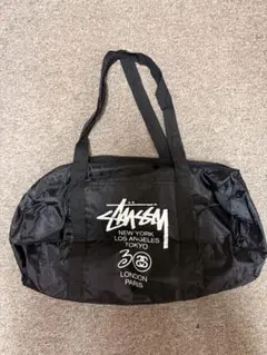 STUSSY ブランド設立30週年記念ドラムバッグ ブラック