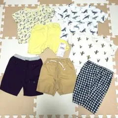 男の子 80cm 半袖 ハーフパンツ パジャマ まとめ売り 7点