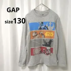 GAP スターウォーズ 長袖Tシャツ キッズ130 グレー　プリント
