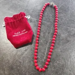 MASAMI 貝パールネックレス 赤 マサミファインジュエリーコレクション