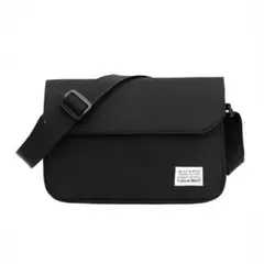 ショルダーバッグ ユニセックス 小さめ 軽量 斜めがけ ナイロン ブラック