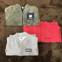 【3着セット】EDWIN Discus ジャイアン パーカー90 100