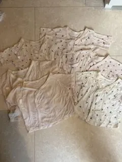 ベビー肌着 8枚セット チェリー柄　50-60