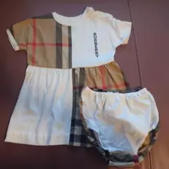 BURBERRY パネルチェックワンピース 12M80cmのサムネイル