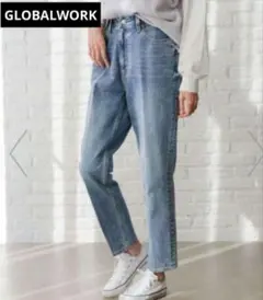 グローバルワークテーパードデニムS