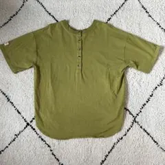 JaVa ヘンリーネックTシャツ オリーブ L〜XLサイズ相当