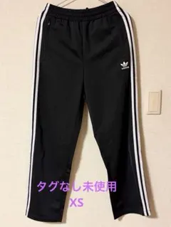 未使用　adidas トラックパンツ　XS ブラック　タグなし